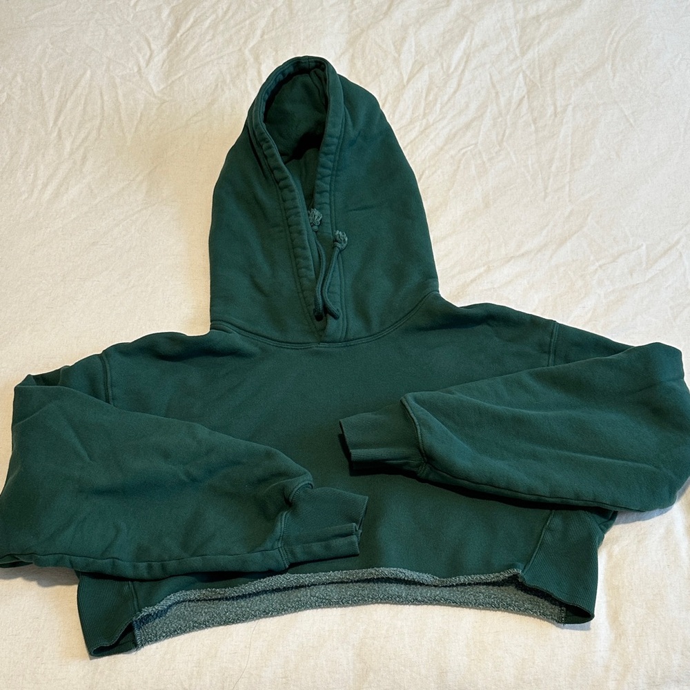 Aritzia TNA Cozy Fleece Cropped Hoodie